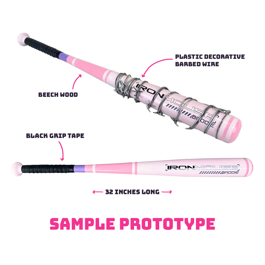 Ironmouse Anniversary Baseball Bat