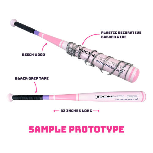 Ironmouse Anniversary Baseball Bat